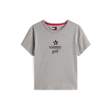 Tommy Jeans Tommy Jeans Shirt grijs gemêleerd / zwart