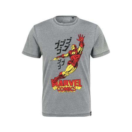 Recovered Recovered Shirt Marvel Comics Iron Man lichtgrijs