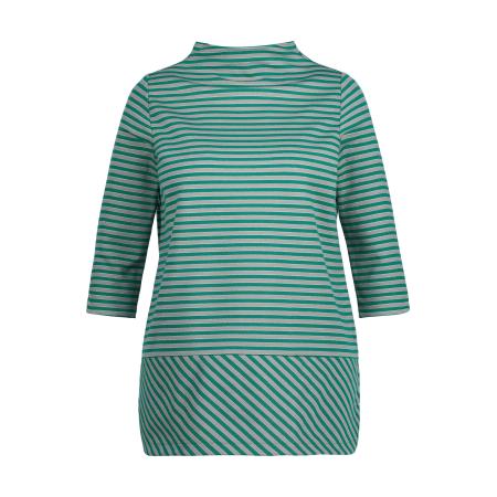 Ulla Popken Shirt grijs / groen