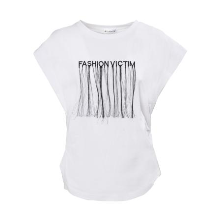 Influencer Influencer Shirt zwart / wit