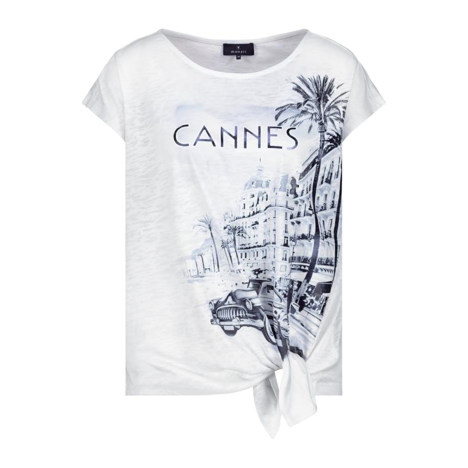 Monari monari Shirt navy / grijs / zwart / wit -