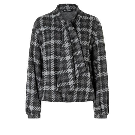 Ana Alcazar Shirt Atlea lichtgrijs / donkergrijs / zwart