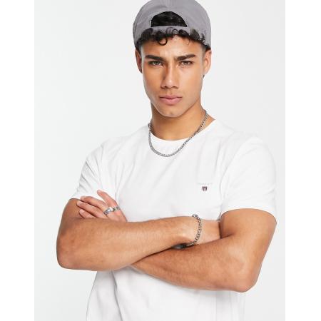 Gant - Original - T-shirt met logo in wit