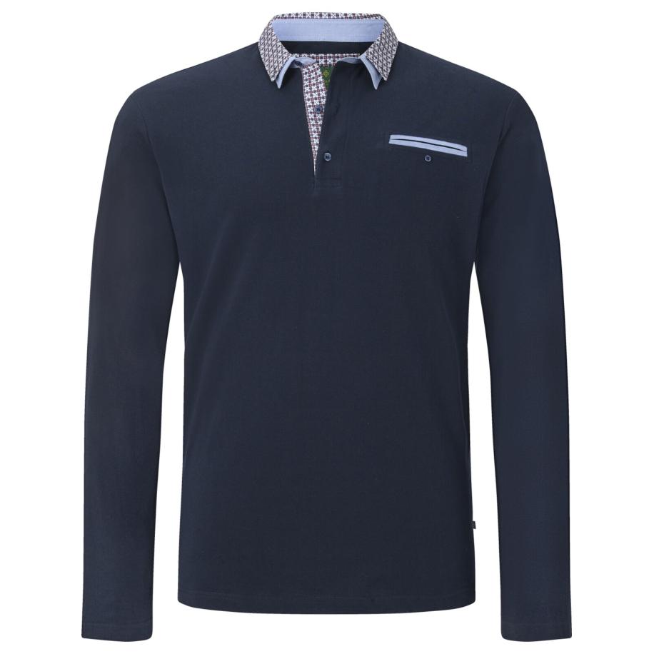 Charles Colby Charles Colby Shirt Earl Chad donkerblauw -