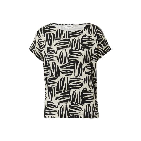 s.Oliver Shirt zwart / wit