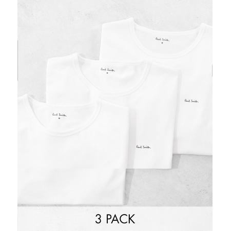 Paul Smith - Loungekleding - Set van 3 T-shirts met logo in wit