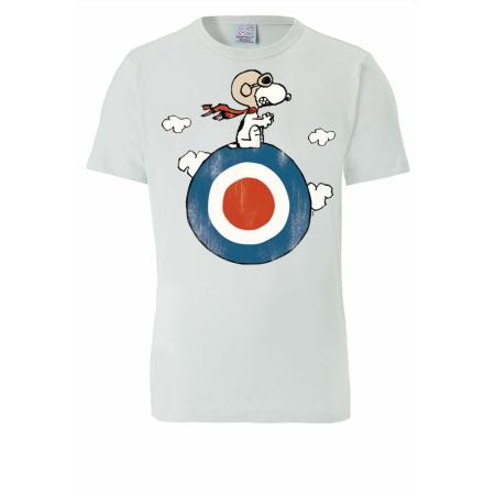 LOGOSHIRT Shirt Peanuts - Snoopy lichtblauw