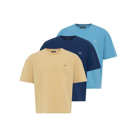 Cool Hill Cool Hill Shirt sand / hemelsblauw / lichtblauw / donkerblauw / wit