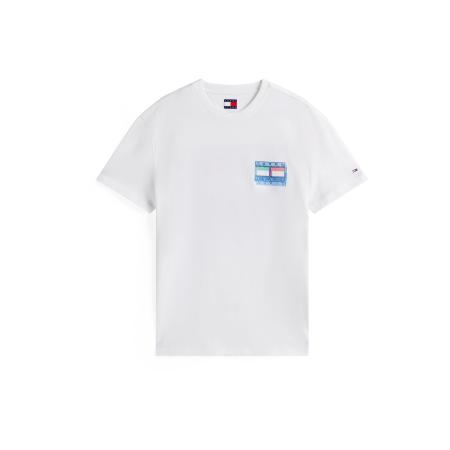 Tommy Jeans Tommy Jeans Shirt ecru / royal blue/koningsblauw / lichtgroen / lichtrood