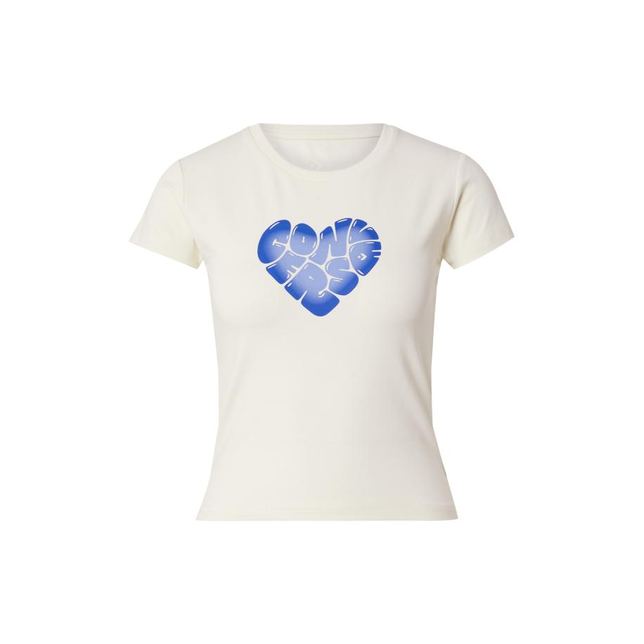 Converse CONVERSE Shirt HEART blauw / pasteelgeel -