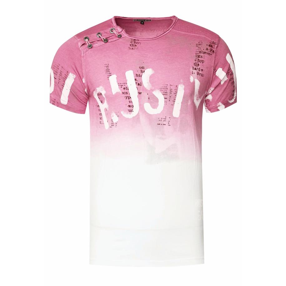 Rusty Neal Rusty Neal Shirt bruin / grijs / rosa / pitaja roze / wit -