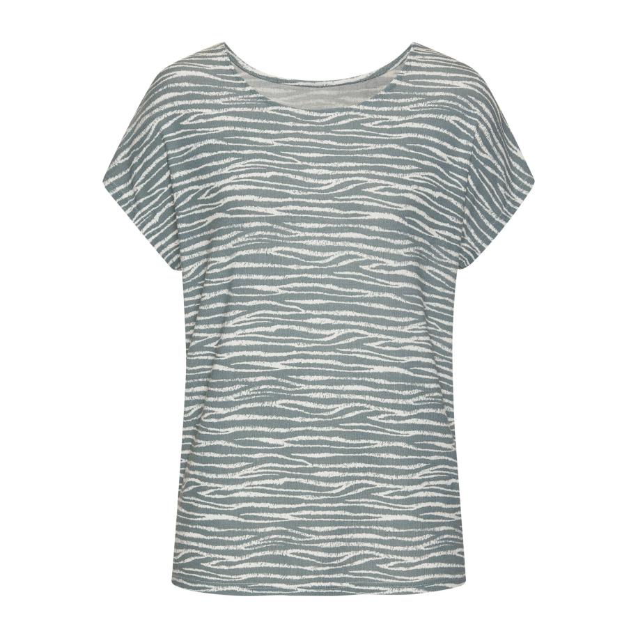 Lascana LASCANA Shirt smoky blue / wit -