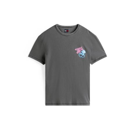 Tommy Jeans Tommy Jeans Shirt NOVELTY FAIR neonblauw / rosa / zwart / wit