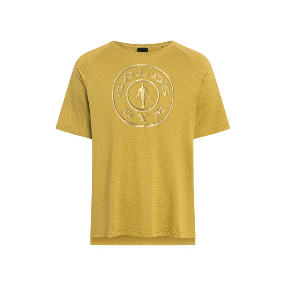 GOLD´S GYM APPAREL GOLD´S GYM APPAREL Shirt KURT geel / goud / zwart -