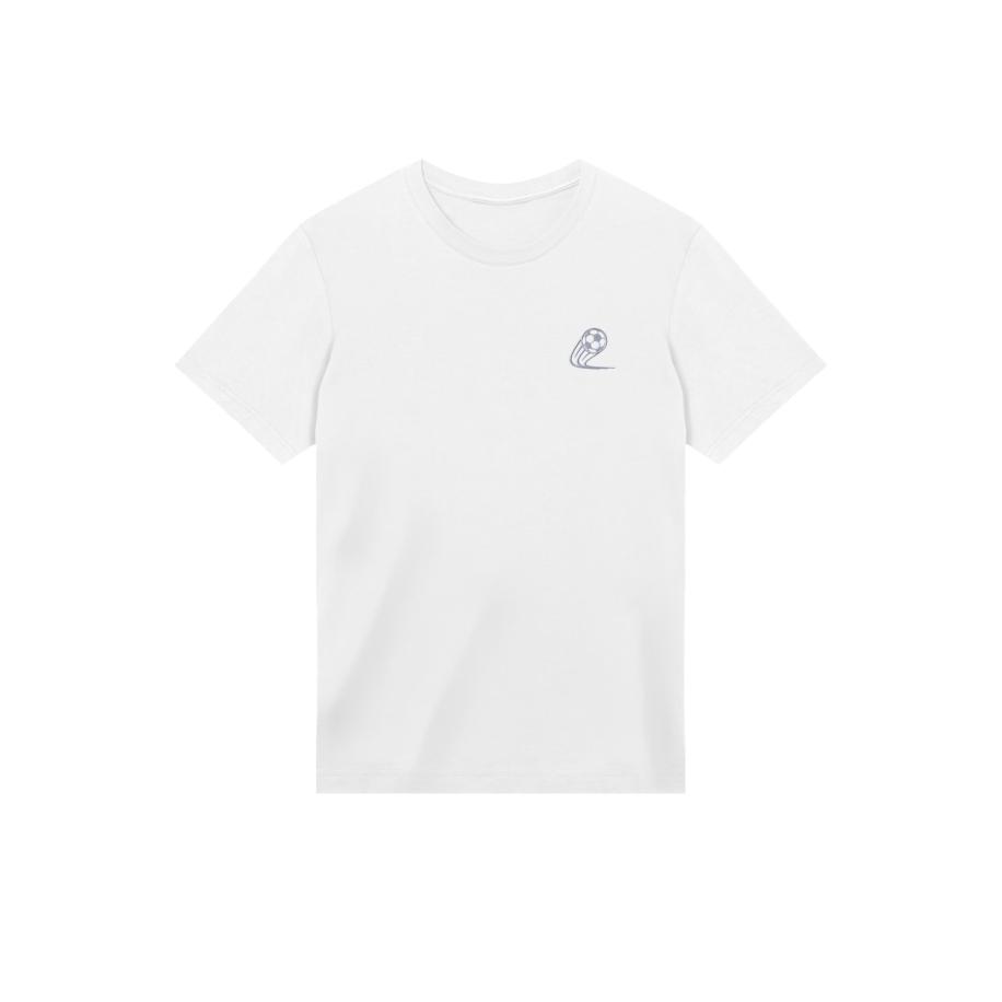 F4NT4STIC F4NT4STIC Shirt Football Stickerei zwart / wit -