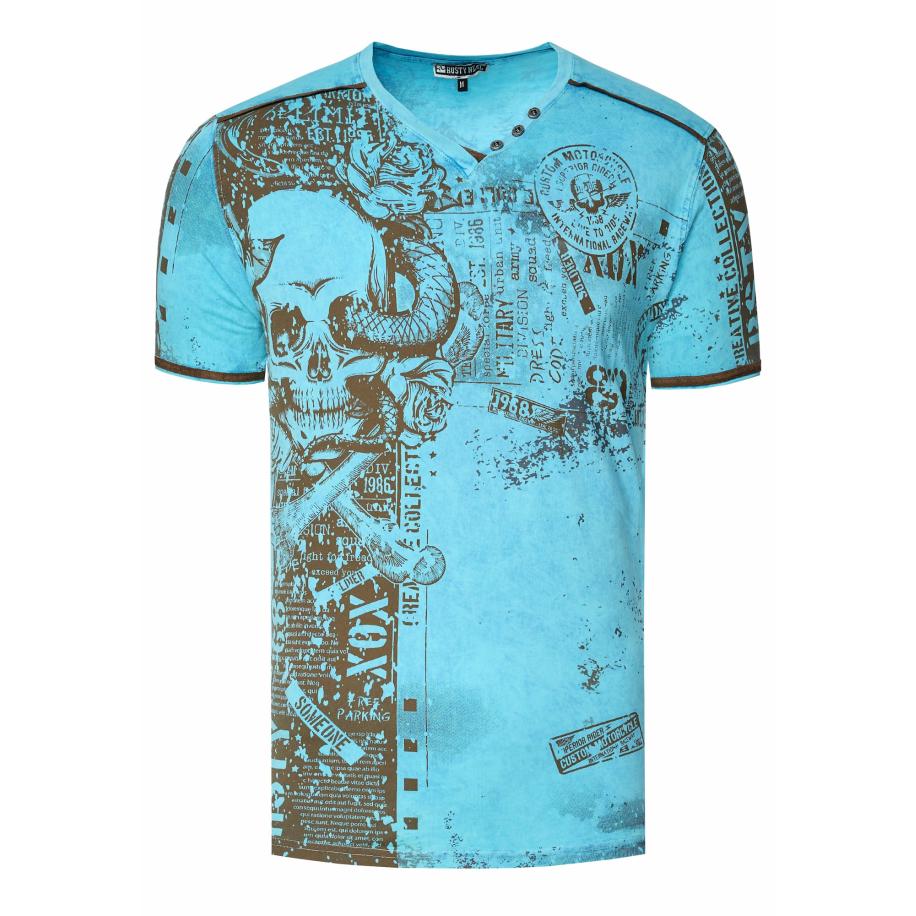 Rusty Neal Rusty Neal Shirt turquoise -