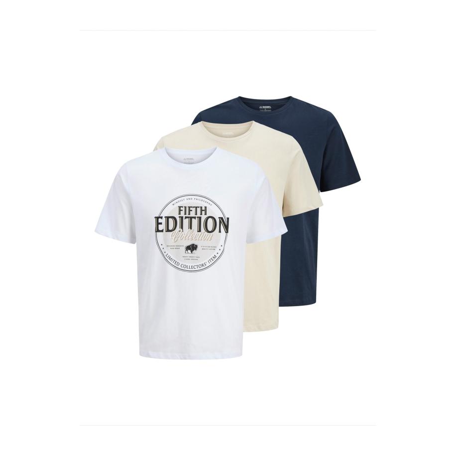 JJ Rebel JJ Rebel Shirt JREBLASSE beige / navy / wit -