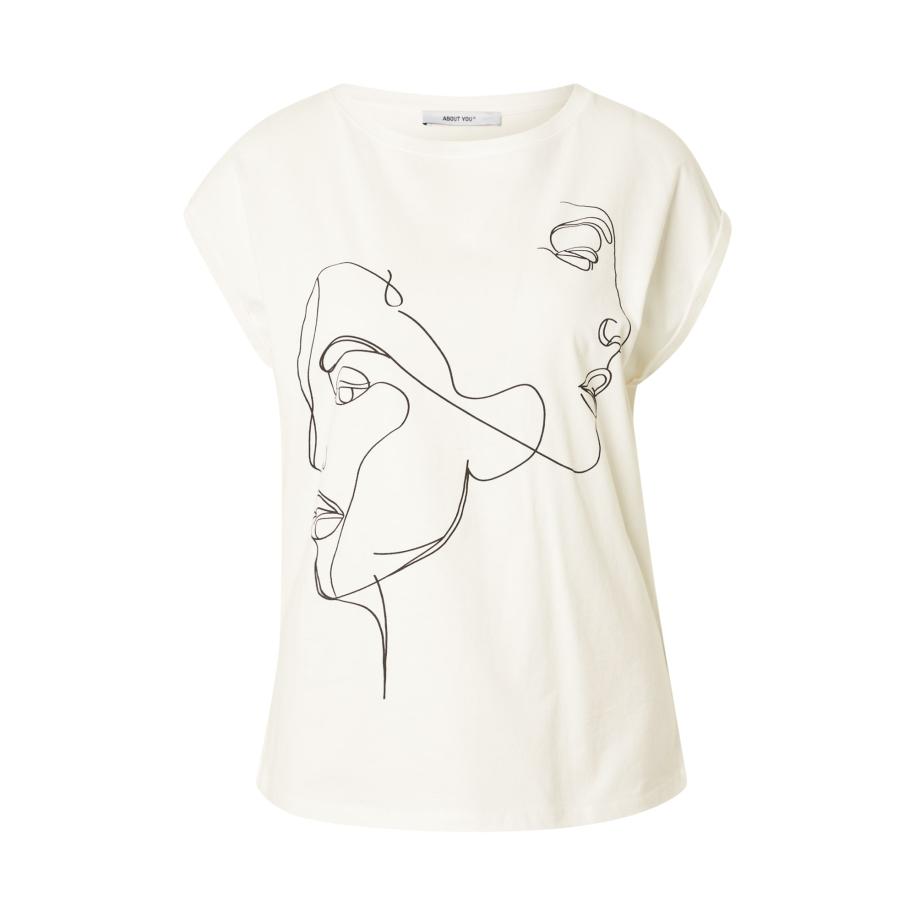 ABOUT YOU ABOUT YOU Shirt Dena zwart / wit -