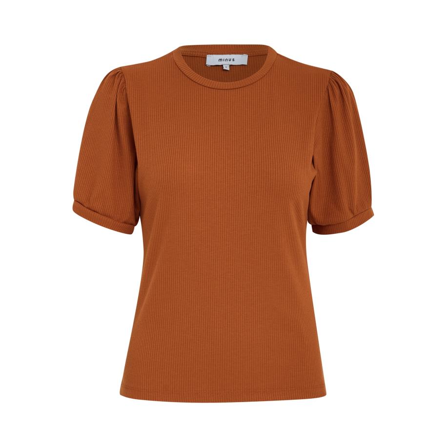 Minus minus Shirt Johanna roestbruin -