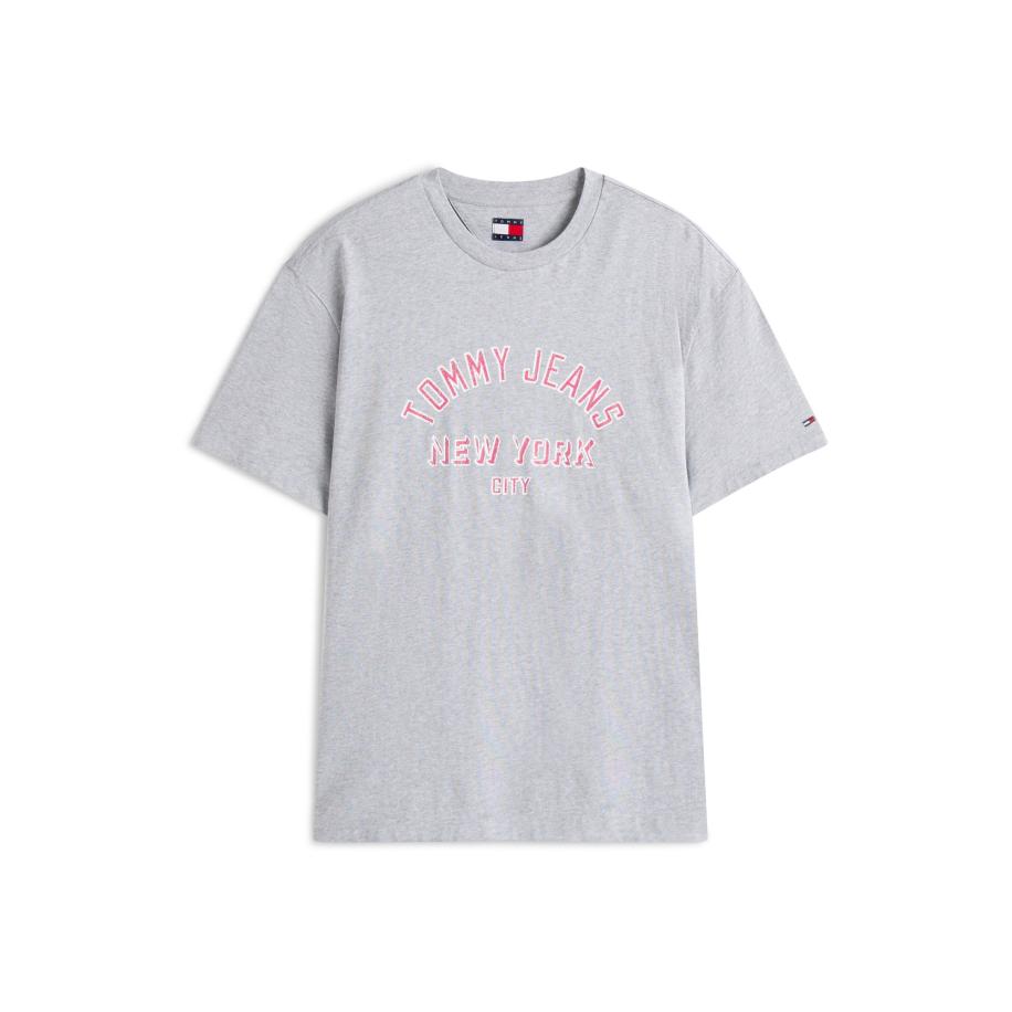 Tommy Jeans Tommy Jeans Shirt grijs / donkerroze / wit -