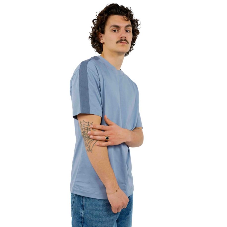 Calvin Klein Logo Tape T-Shirt Blauw