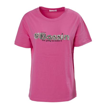 Influencer Influencer Shirt Bossing pink / zwart / wit