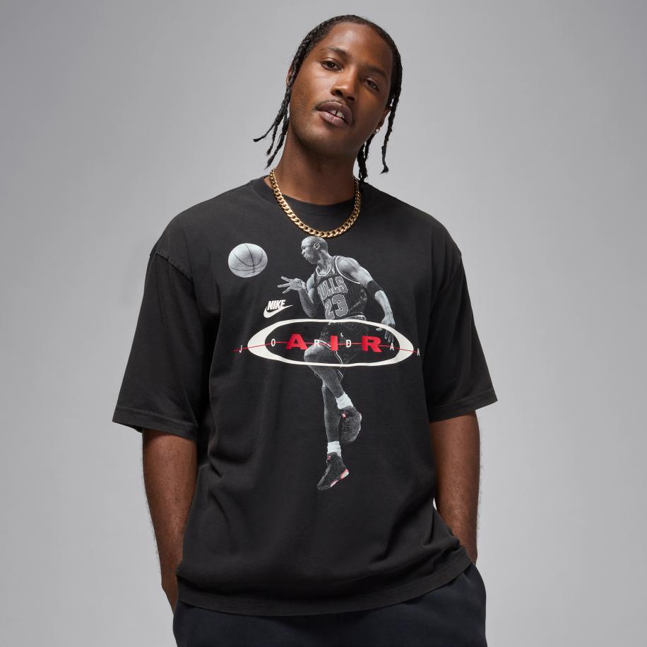 Jordan Jordan Shirt 2Air Reissue grijs / rood / zwart / wit Zwart