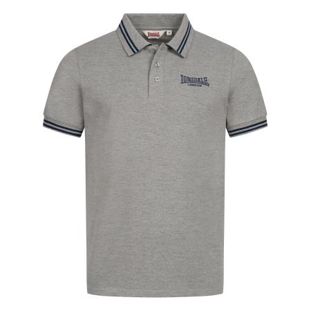 LONSDALE Shirt Markham navy / grijs gemêleerd