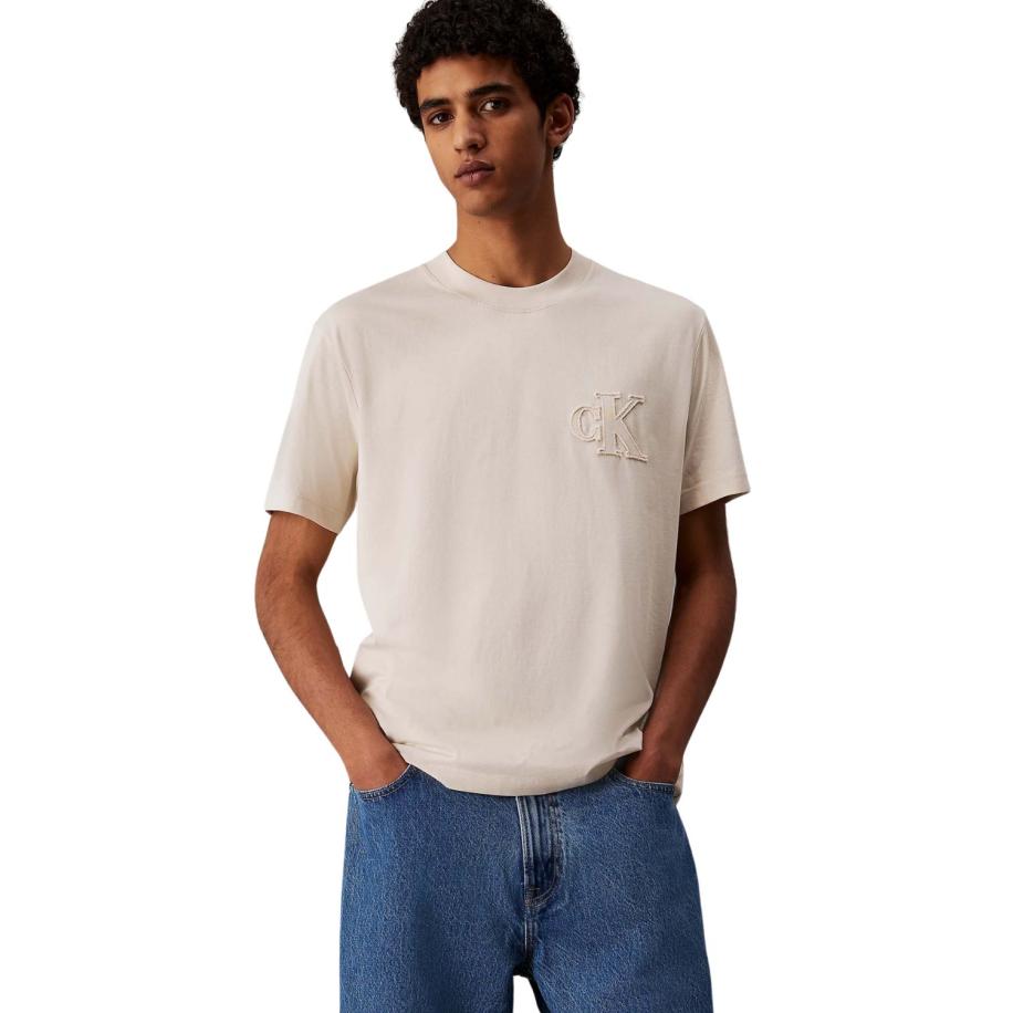 Calvin Klein Applique T-Shirt Bruin