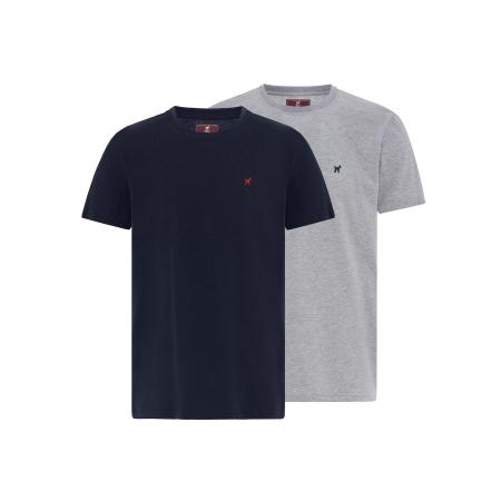 Williot Williot Shirt marine / lichtgrijs