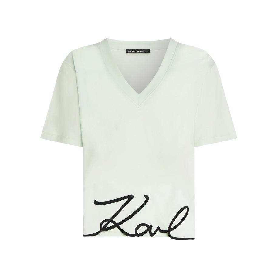 Karl Lagerfeld Karl Lagerfeld Shirt mintgroen / zwart -