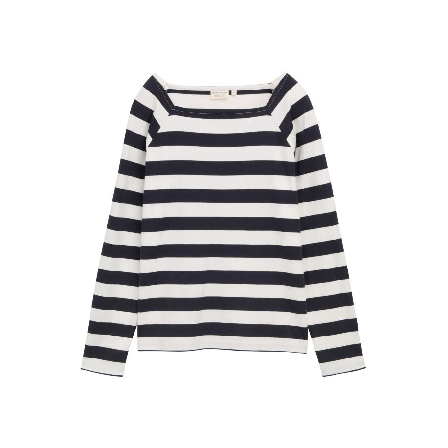 Tom Tailor TOM TAILOR Shirt zwart / wit -