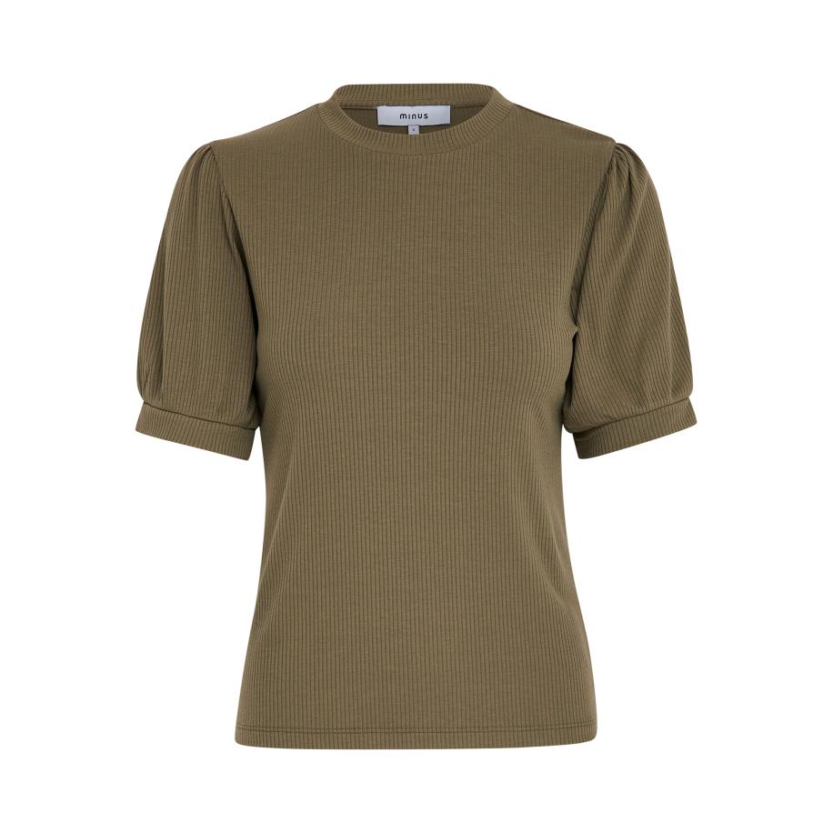 Minus minus Shirt Johanna olijfgroen -