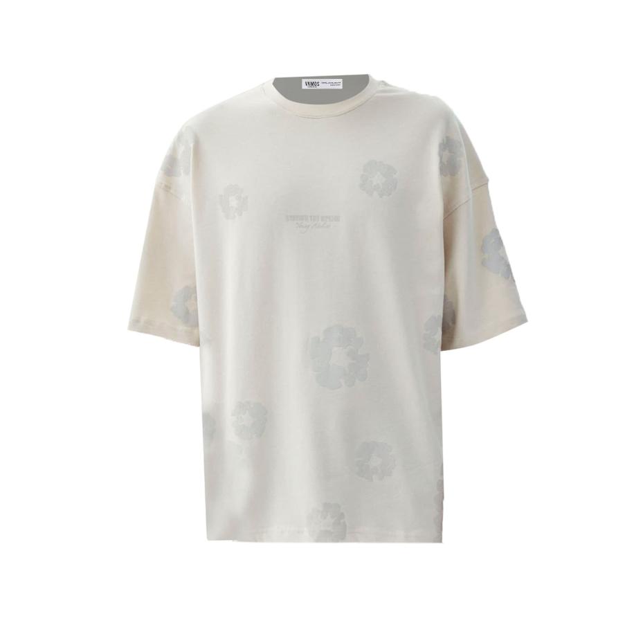 VAMOS CLO Shirt Richardson ecru / stone grey / lichtgrijs Bruin