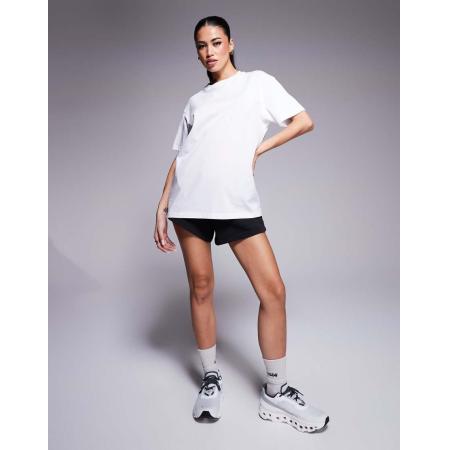 4505 Icon Oversized T-shirt van sneldrogend katoen in wit