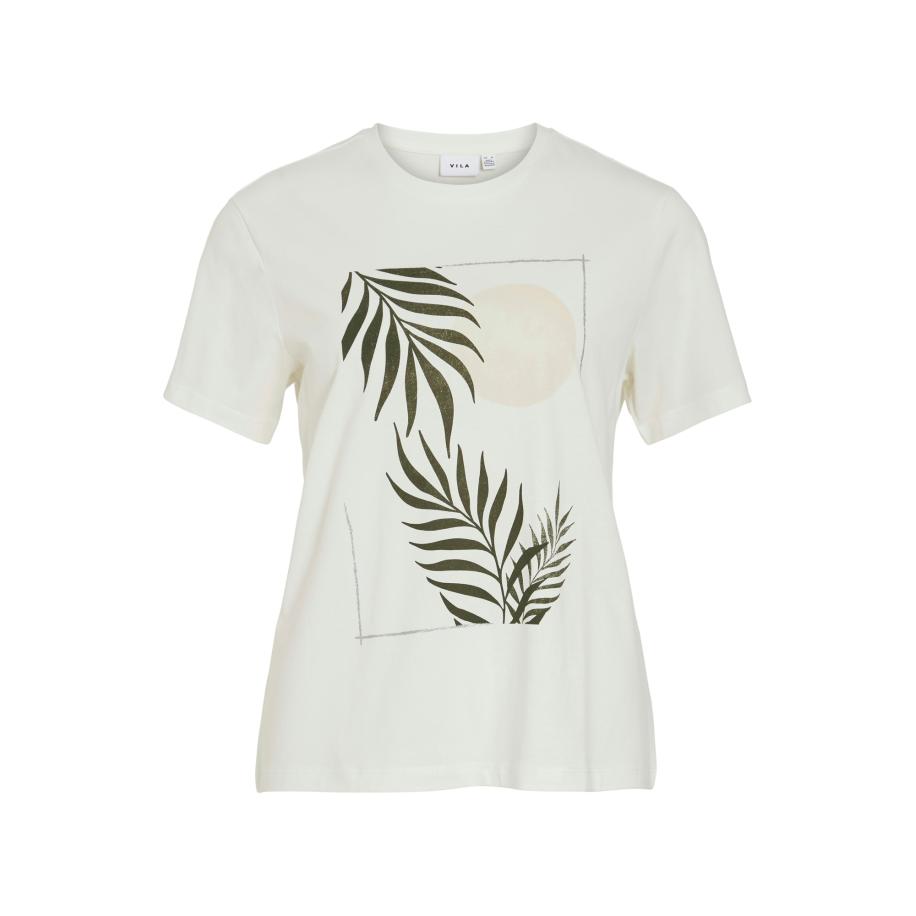 Vila VILA Shirt VISybil olijfgroen / poederroze / zilver / wit -