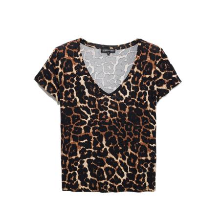 No Matter What No Matter What Shirt ecru / bruin / zwart