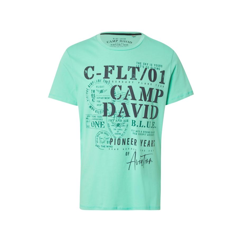 Camp David CAMP DAVID Shirt navy / mintgroen -