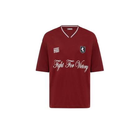 Dandalo Dandalo Shirt bourgogne / zwart / wit