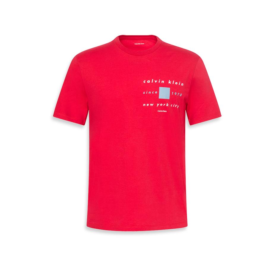 Calvin Klein Calvin Klein Shirt lichtgrijs / rood / wit -