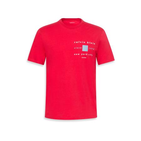 Calvin Klein Calvin Klein Shirt lichtgrijs / rood / wit