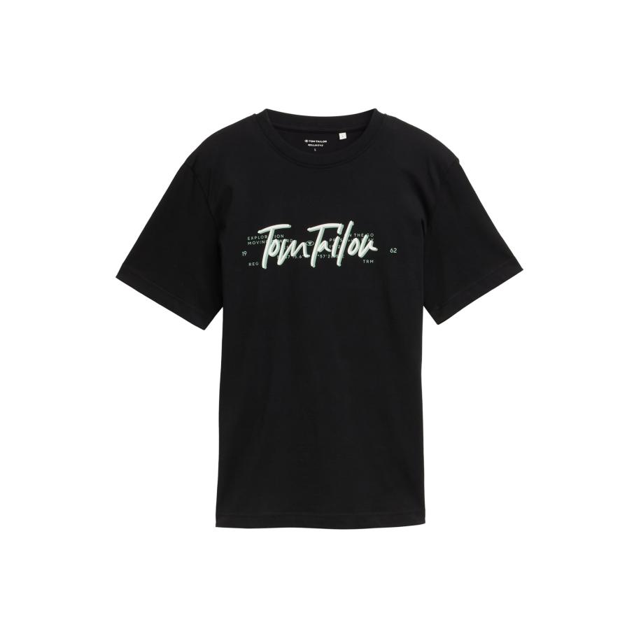 Tom Tailor TOM TAILOR Shirt lichtgroen / zwart / wit -