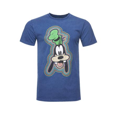 Recovered Recovered Shirt Disney Goofy Outline blauw