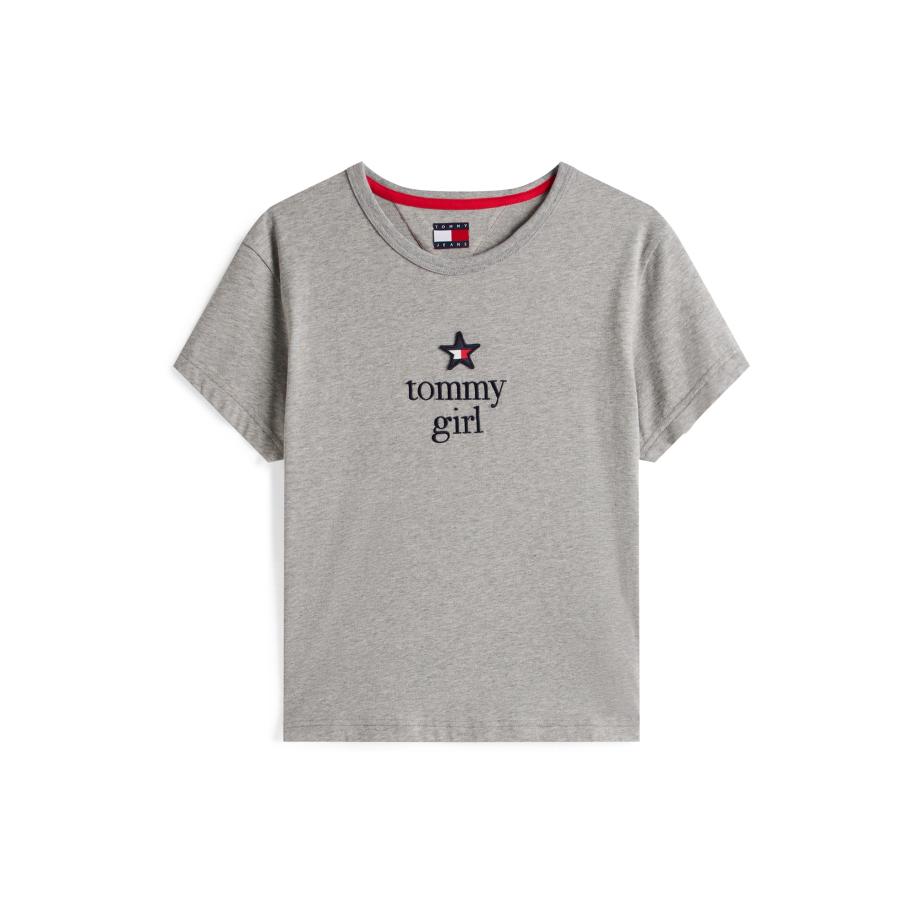 Tommy Jeans Tommy Jeans Shirt grijs gemêleerd / zwart -