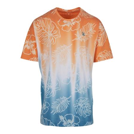 Just Rhyse Just Rhyse Shirt Wave Bounce royal blue/koningsblauw / oranje / wit