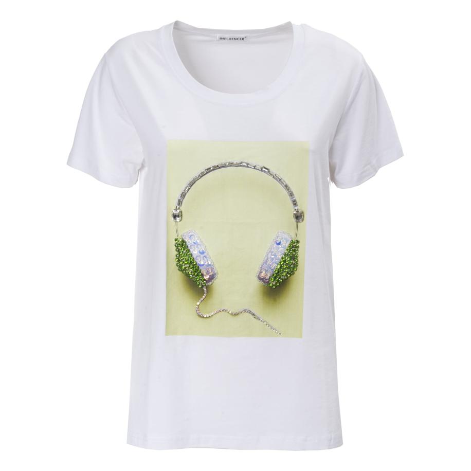 Influencer Influencer Shirt gemengde kleuren / wit -