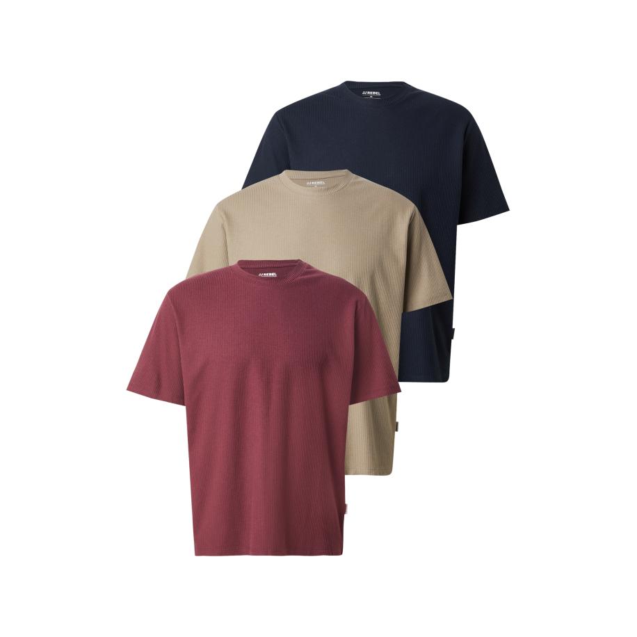 JJ Rebel JJ Rebel Shirt JREBTREY navy / taupe / rood -