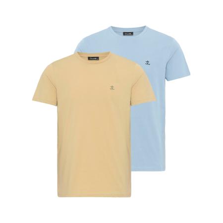 Cool Hill Cool Hill Shirt sand / lichtblauw