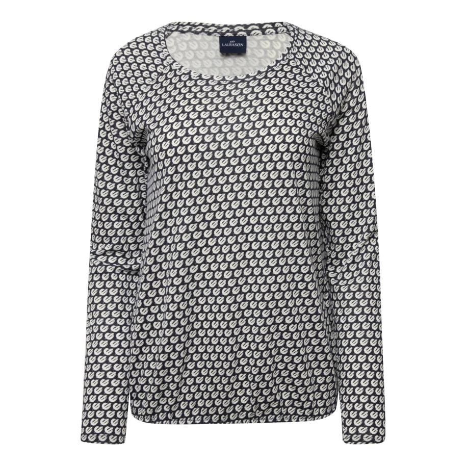 LAURASØN LAURASØN Shirt marine / wit -