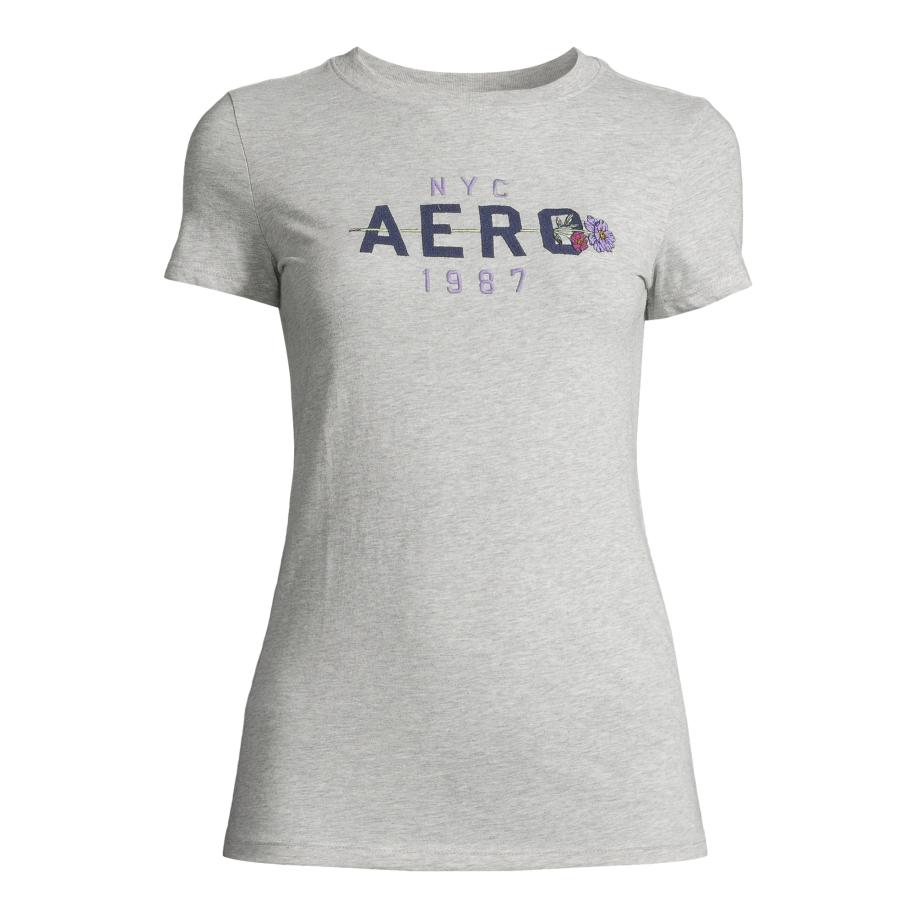 Aeropostale AÉROPOSTALE Shirt navy / grijs gemêleerd / sering -